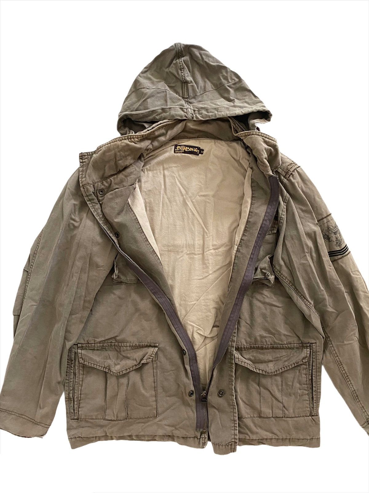 Billabong 💥Billabong Military Design Jacket Tactical Pocket Size US L / EU 52-54 / 3 - 3 Thumbnail