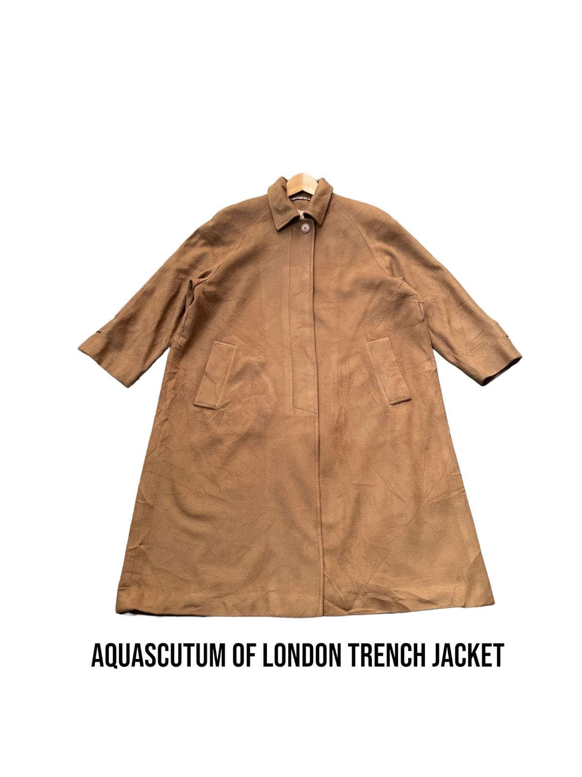 Aquascutum × Designer × Vintage Vintage Aquascutum Trench Jacket Size US XL / EU 56 / 4 - 1 Thumbnail