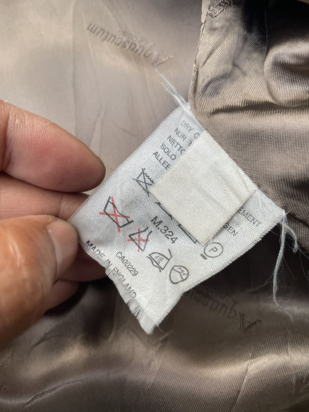 Aquascutum × Designer × Vintage Vintage Aquascutum Trench Jacket Size US XL / EU 56 / 4 - 9 Thumbnail