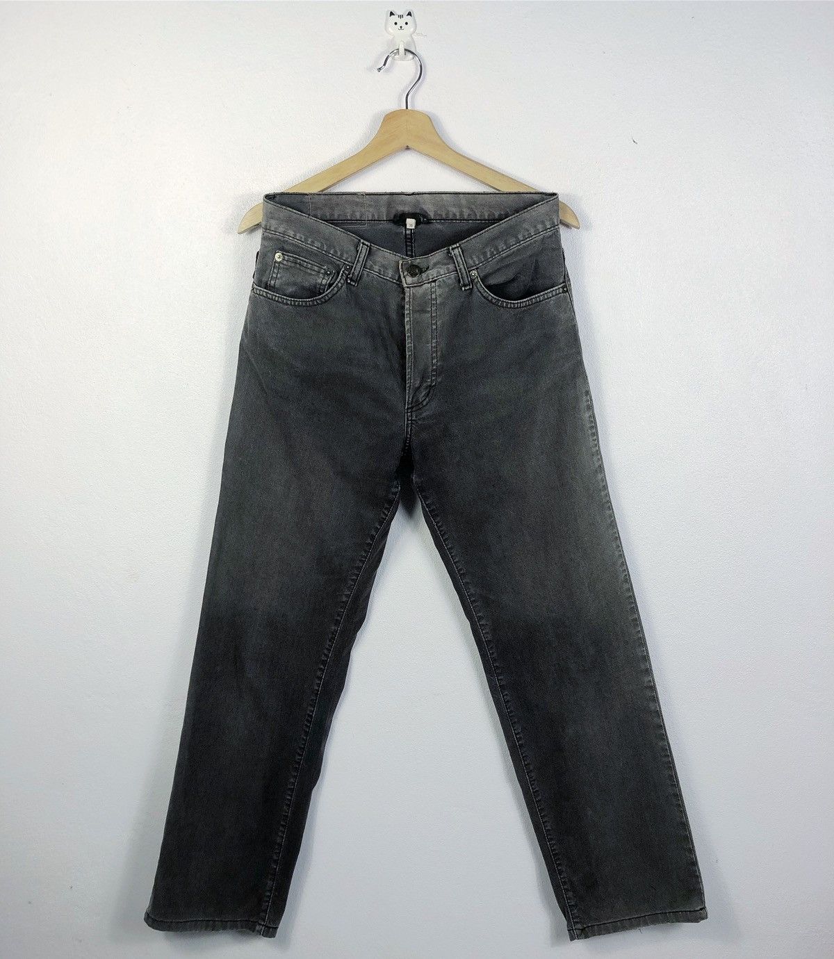 image of Agnes B. Jeans Made In France in Faded Black, Men's (Size 30)