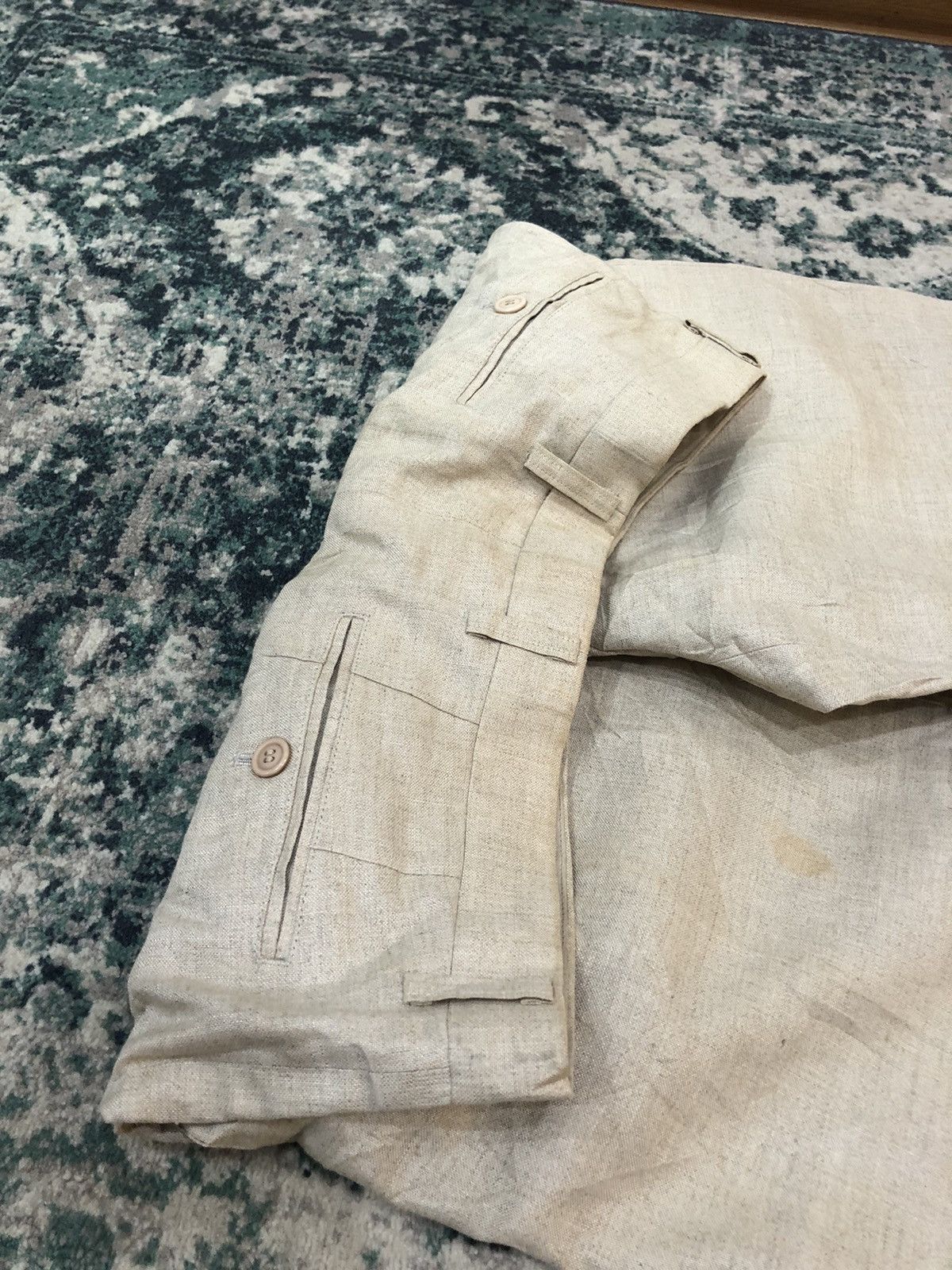 Issey Miyake Vintage 80’s Issey Miyake Men 100% Hemp Casual Pants Size US 34 / EU 50 - 9 Thumbnail