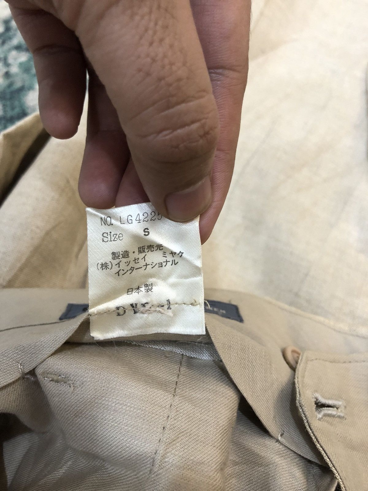 Issey Miyake Vintage 80’s Issey Miyake Men 100% Hemp Casual Pants Size US 34 / EU 50 - 15 Thumbnail