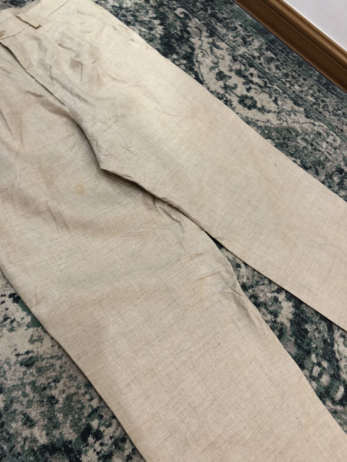 Issey Miyake Vintage 80’s Issey Miyake Men 100% Hemp Casual Pants Size US 34 / EU 50 - 8 Thumbnail