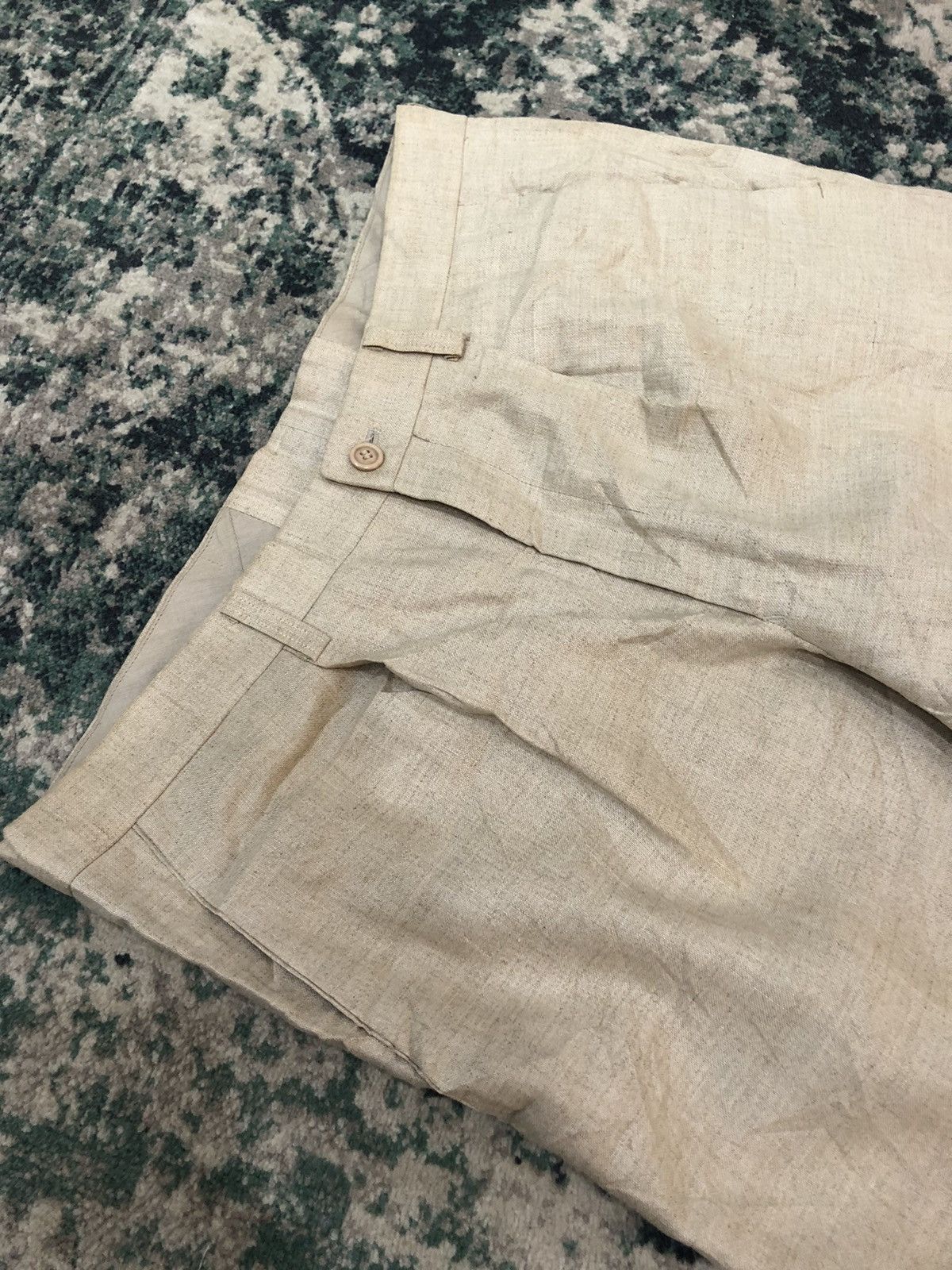Issey Miyake Vintage 80’s Issey Miyake Men 100% Hemp Casual Pants Size US 34 / EU 50 - 4 Thumbnail