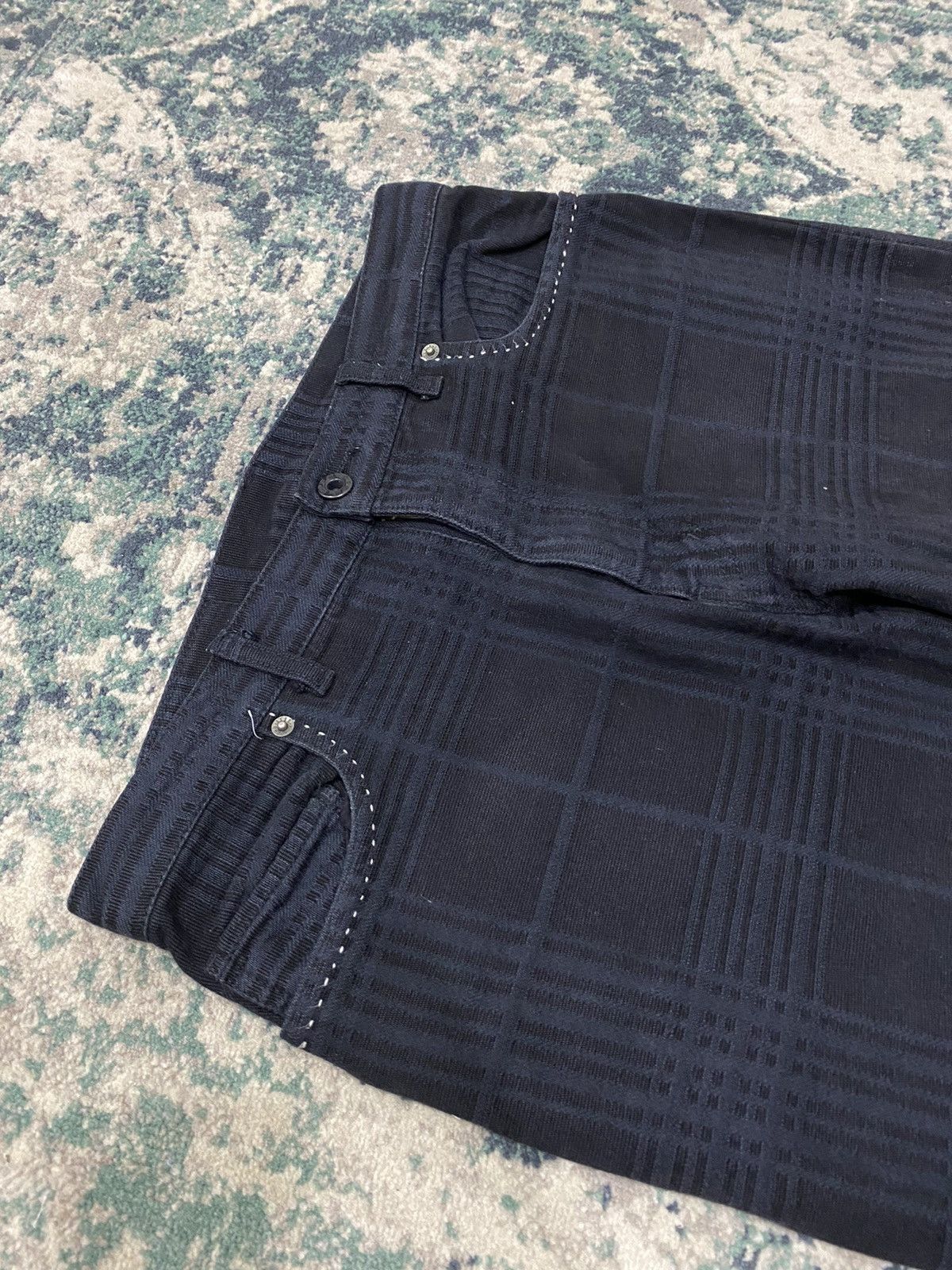 Japanese Brand PPFM Sashiko & Boro Distressed Cut Denim Jeans Size US 33 - 2 Thumbnail