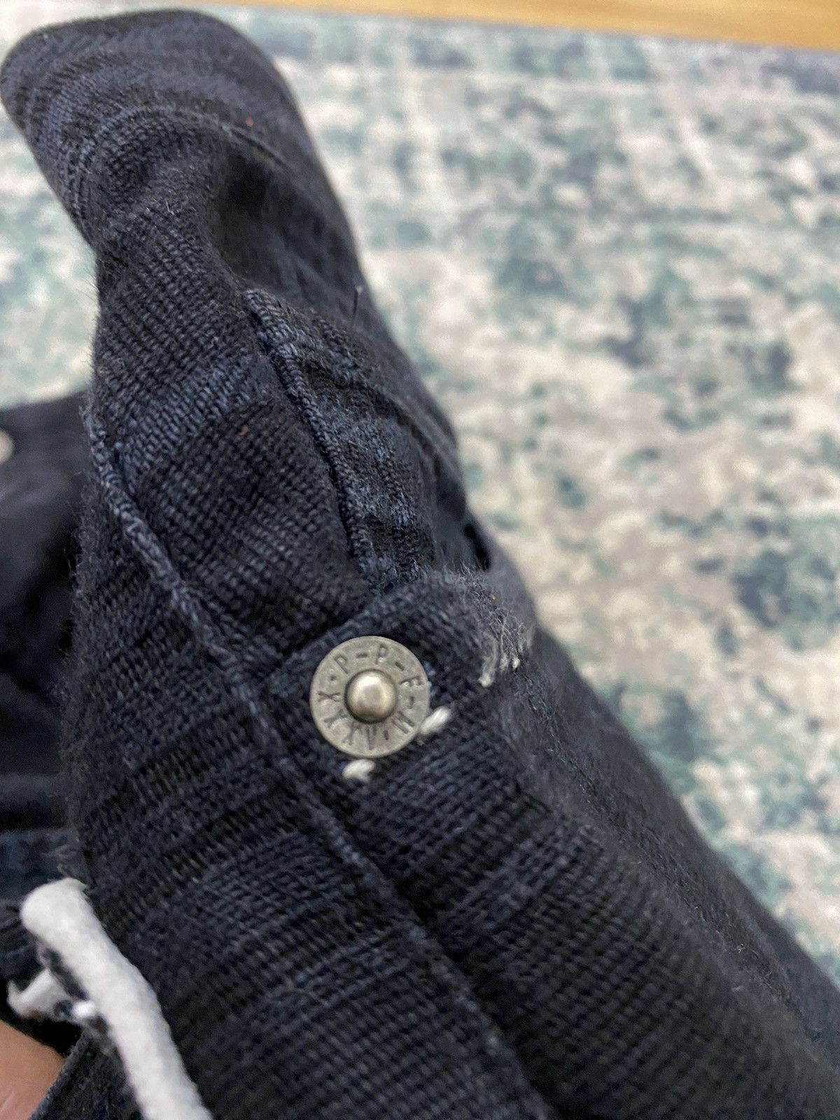 Japanese Brand PPFM Sashiko & Boro Distressed Cut Denim Jeans Size US 33 - 16 Thumbnail