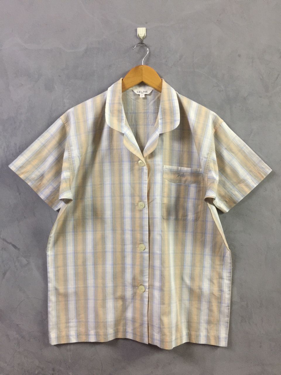 Celine CELINE - Button Up Shirt Size US L / EU 52-54 / 3 - 1 Thumbnail