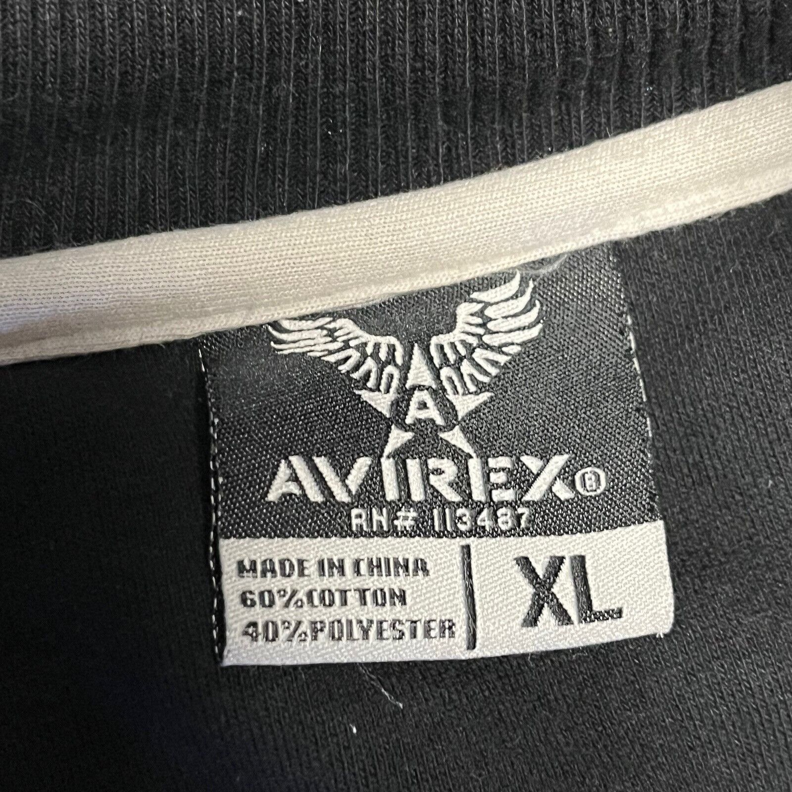 Avirex Avirex Hoodie Mens XL Full Zip Sweatshirt Embroidered Size US XL / EU 56 / 4 - 14 Thumbnail