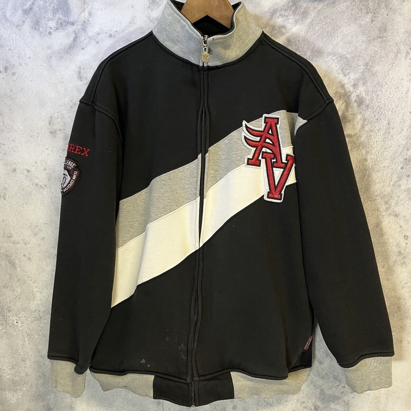 Avirex Avirex Hoodie Mens XL Full Zip Sweatshirt Embroidered Size US XL / EU 56 / 4 - 1 Thumbnail