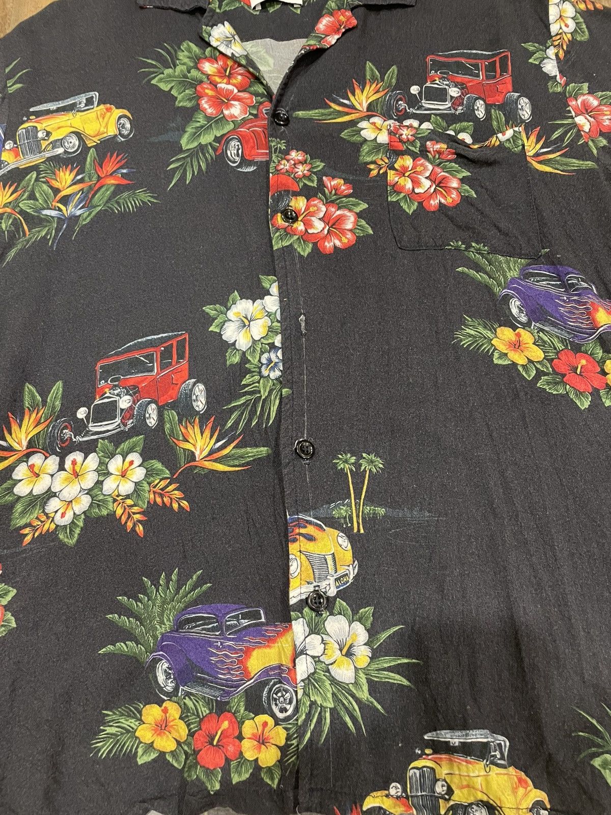 Rhude RARE Rhude Hot Rod Hawaiian Girl Logo Button Up Shirt Cars Size US M / EU 48-50 / 2 - 11 Thumbnail