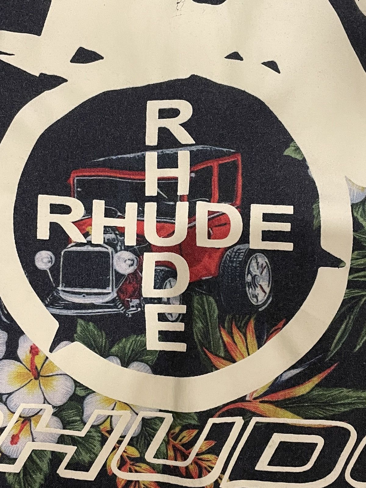 Rhude RARE Rhude Hot Rod Hawaiian Girl Logo Button Up Shirt Cars Size US M / EU 48-50 / 2 - 4 Thumbnail