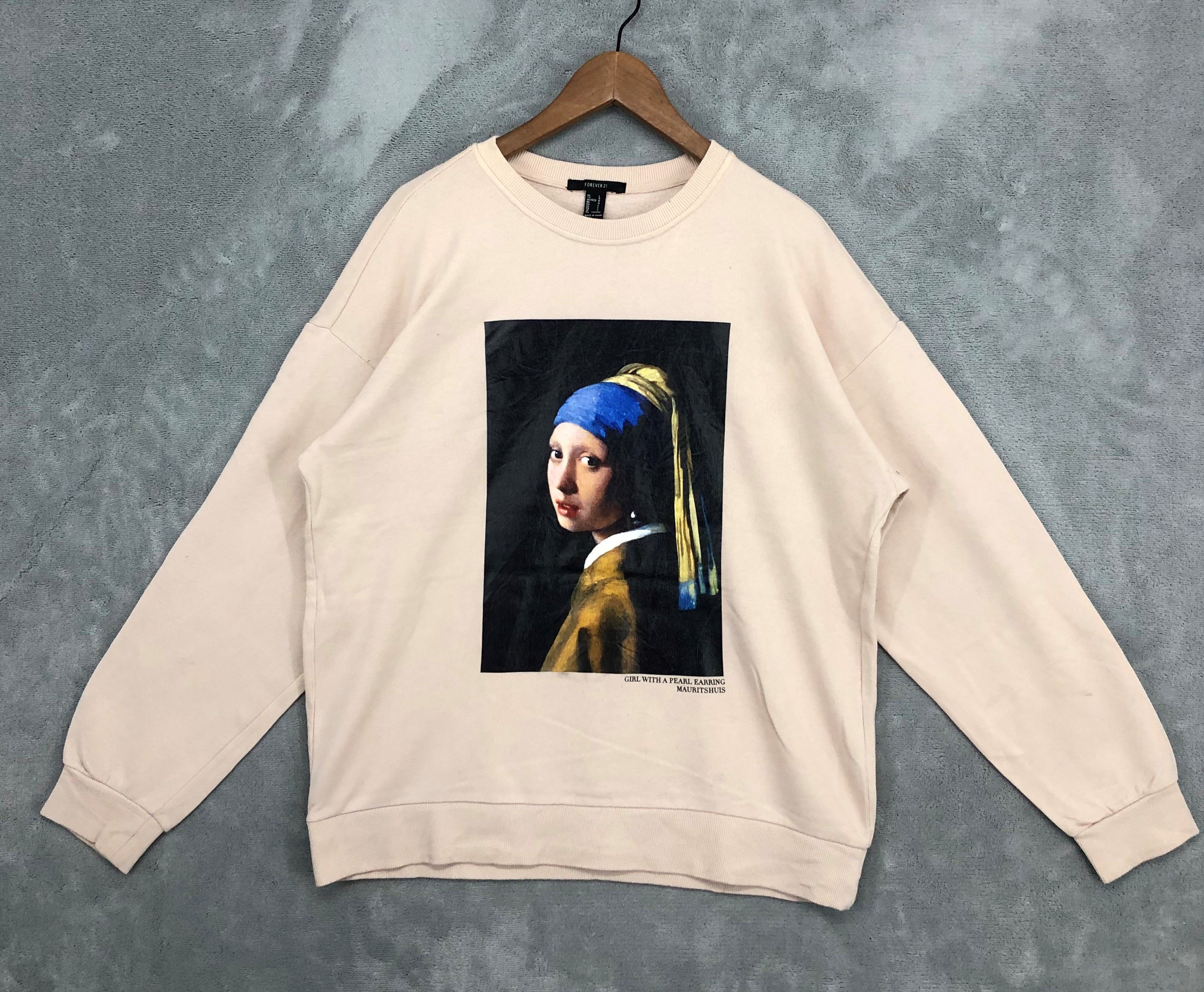 Girl with a Pearl Earring Johannes Vermeer Sweatshirt