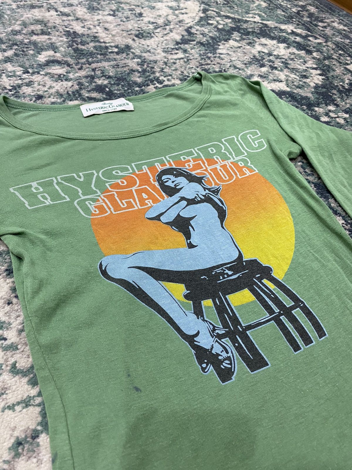 Hysteric Glamour Hysteric Glamour Naked Girl Mesh L/S Shirt Size US XS / EU 42 / 0 - 5 Thumbnail