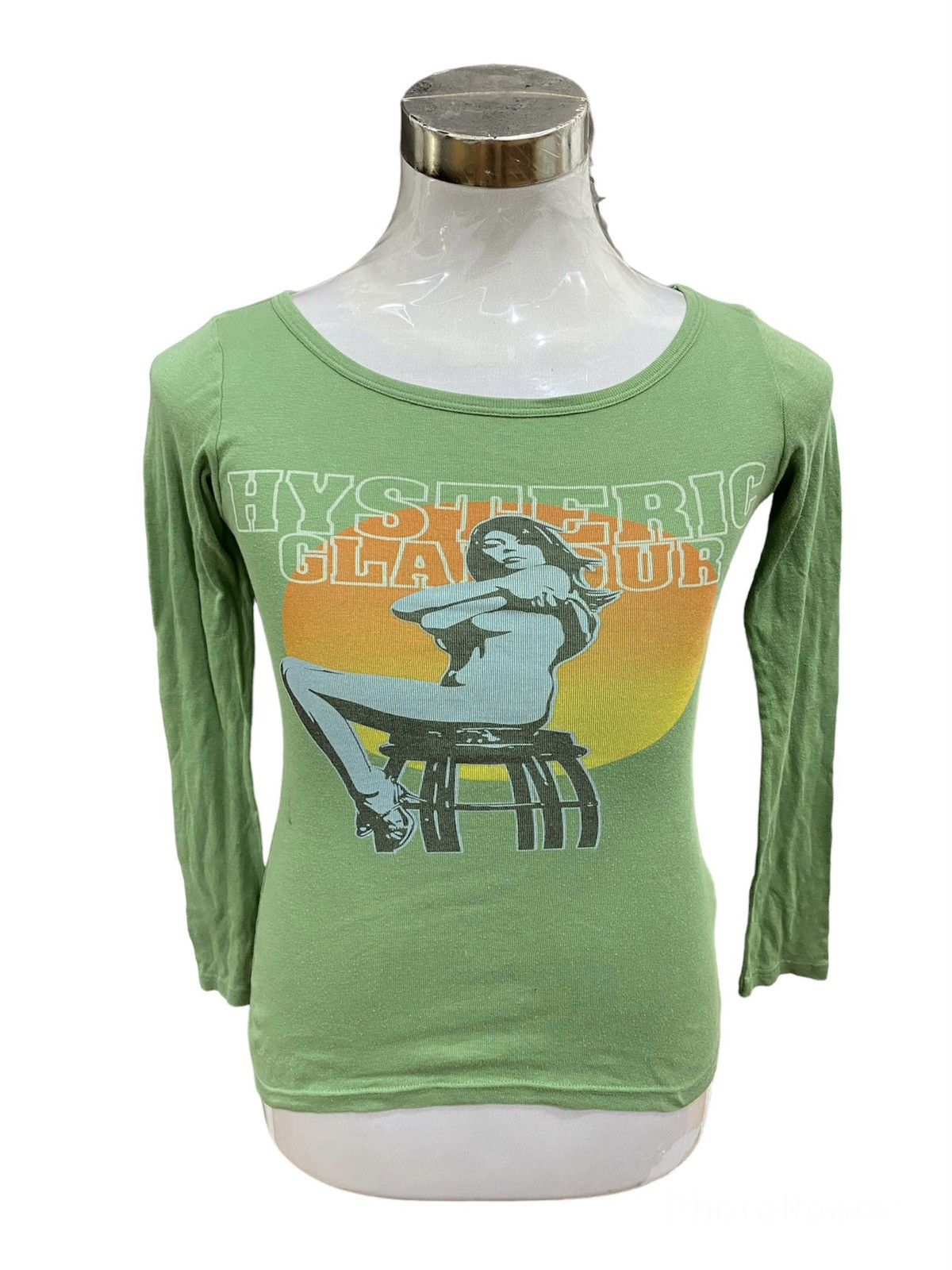 Hysteric Glamour Hysteric Glamour Naked Girl Mesh L/S Shirt Size US XS / EU 42 / 0 - 2 Thumbnail