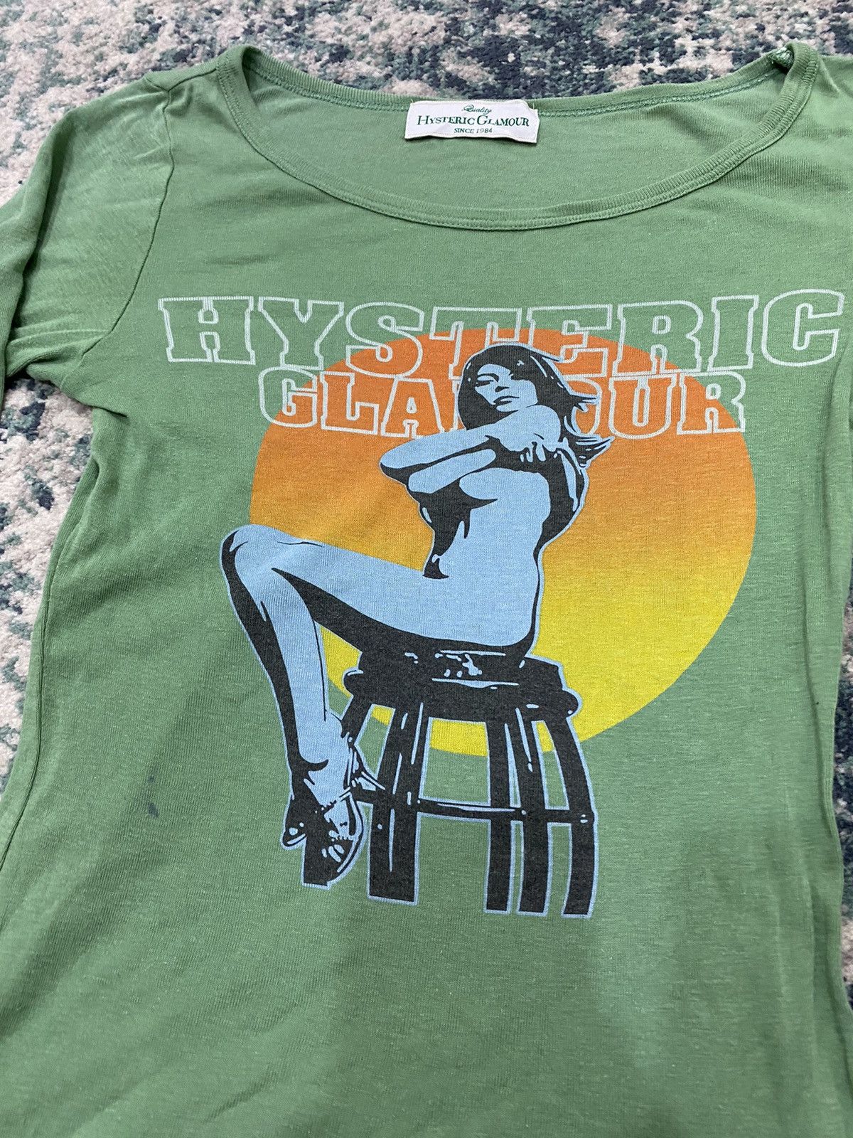 Hysteric Glamour Hysteric Glamour Naked Girl Mesh L/S Shirt Size US XS / EU 42 / 0 - 6 Thumbnail