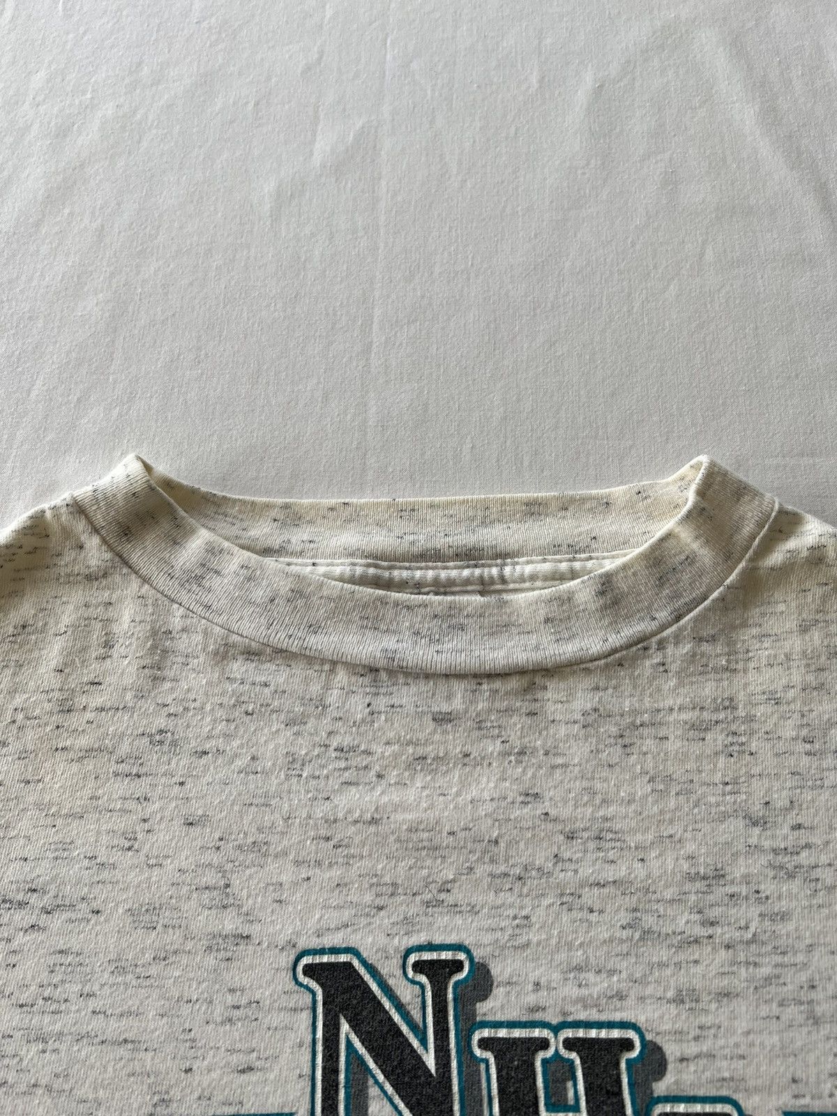 NHL × Vintage Vintage 1992 San Jose Sharks NHL Hockey Gray Tee Size US XL / EU 56 / 4 - 11 Thumbnail