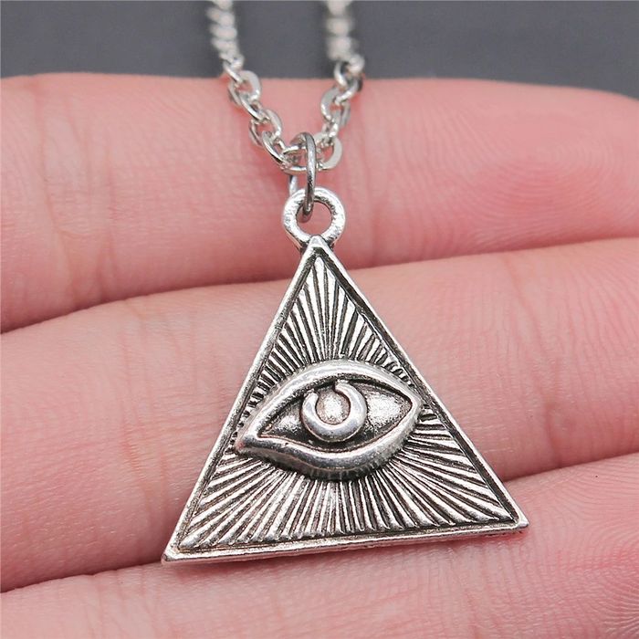 Vintage Horus Triangle Eye Pendant Necklace Grailed