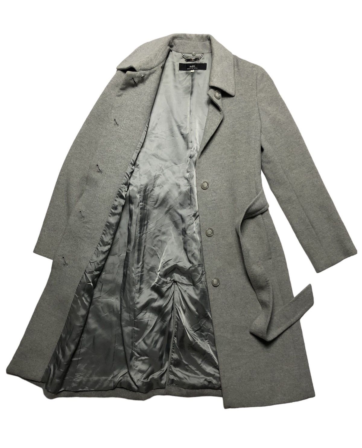 Japanese Brand × Yohji Yamamoto Ined wool long coat jacket Size S / US 4 / IT 40 - 4 Thumbnail