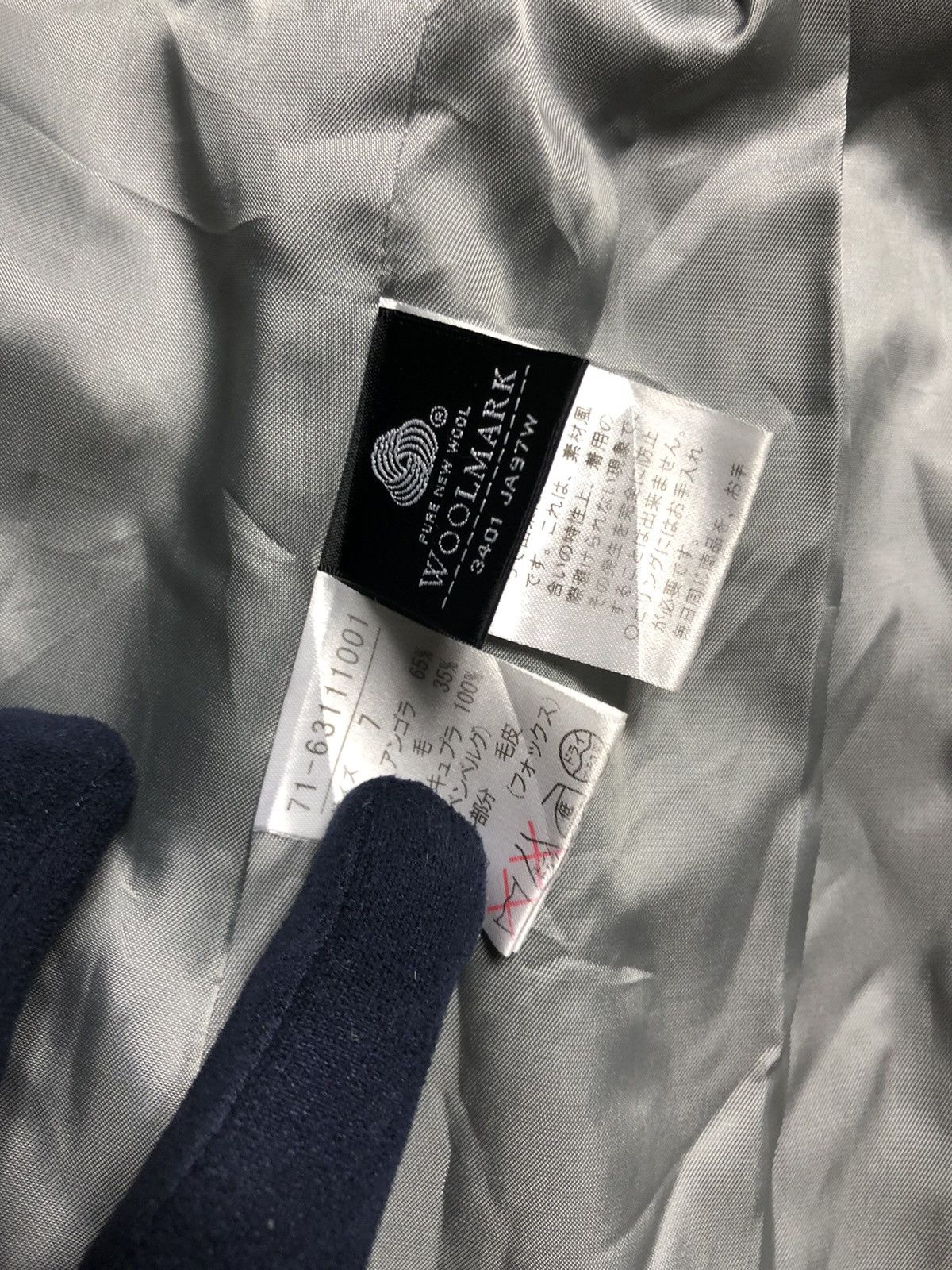 Japanese Brand × Yohji Yamamoto Ined wool long coat jacket Size S / US 4 / IT 40 - 15 Thumbnail