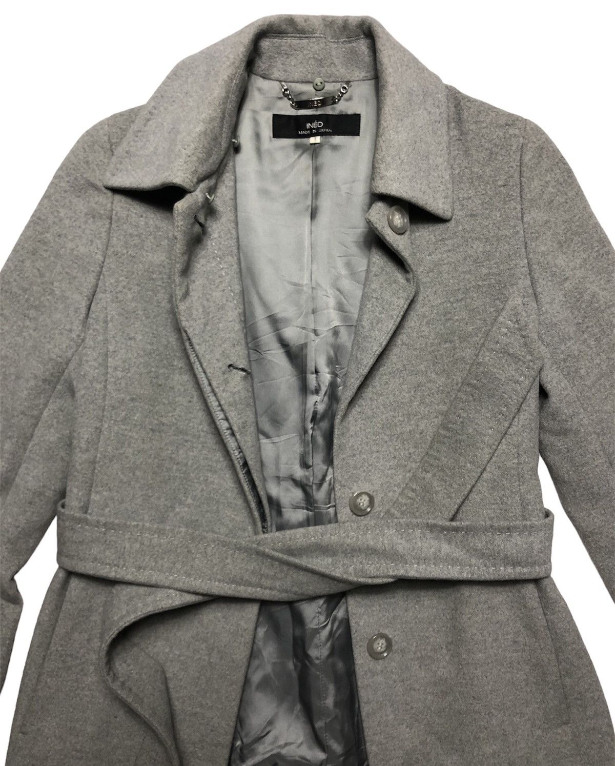Japanese Brand × Yohji Yamamoto Ined wool long coat jacket Size S / US 4 / IT 40 - 5 Thumbnail