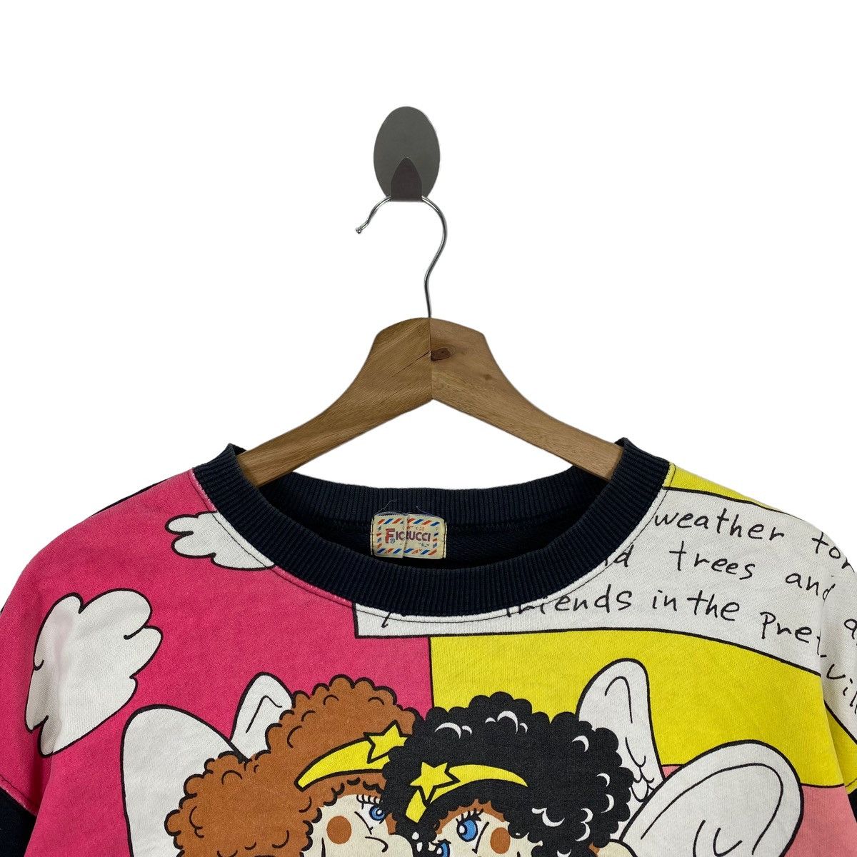 Fiorucci FIORUCCI ITALY Italian Designer Brand Cupid Overprint Shirt Size US L / EU 52-54 / 3 - 2 Thumbnail