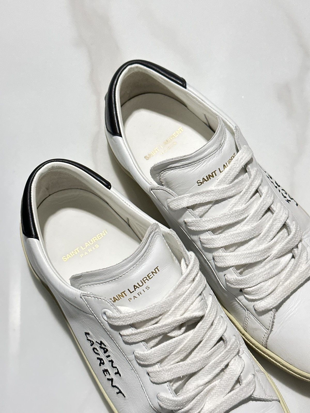 Saint Laurent Paris SAINT LAURENT COURT CLASSIC SL/06 SNEAKERS IN SMOOTH LEATHER Size US 8 / EU 41 - 11 Thumbnail