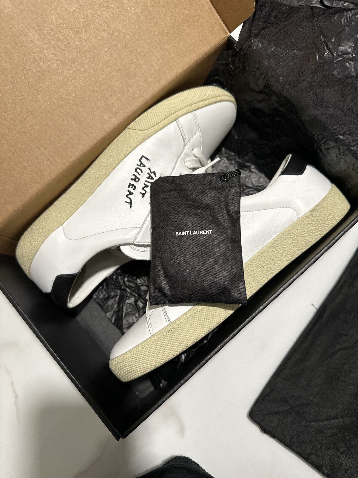 Saint Laurent Paris SAINT LAURENT COURT CLASSIC SL/06 SNEAKERS IN SMOOTH LEATHER Size US 8 / EU 41 - 5 Thumbnail