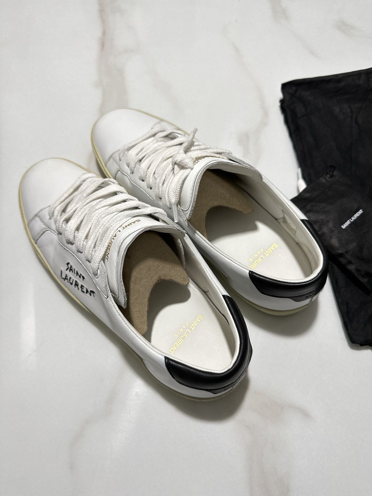 Saint Laurent Paris SAINT LAURENT COURT CLASSIC SL/06 SNEAKERS IN SMOOTH LEATHER Size US 8 / EU 41 - 7 Thumbnail