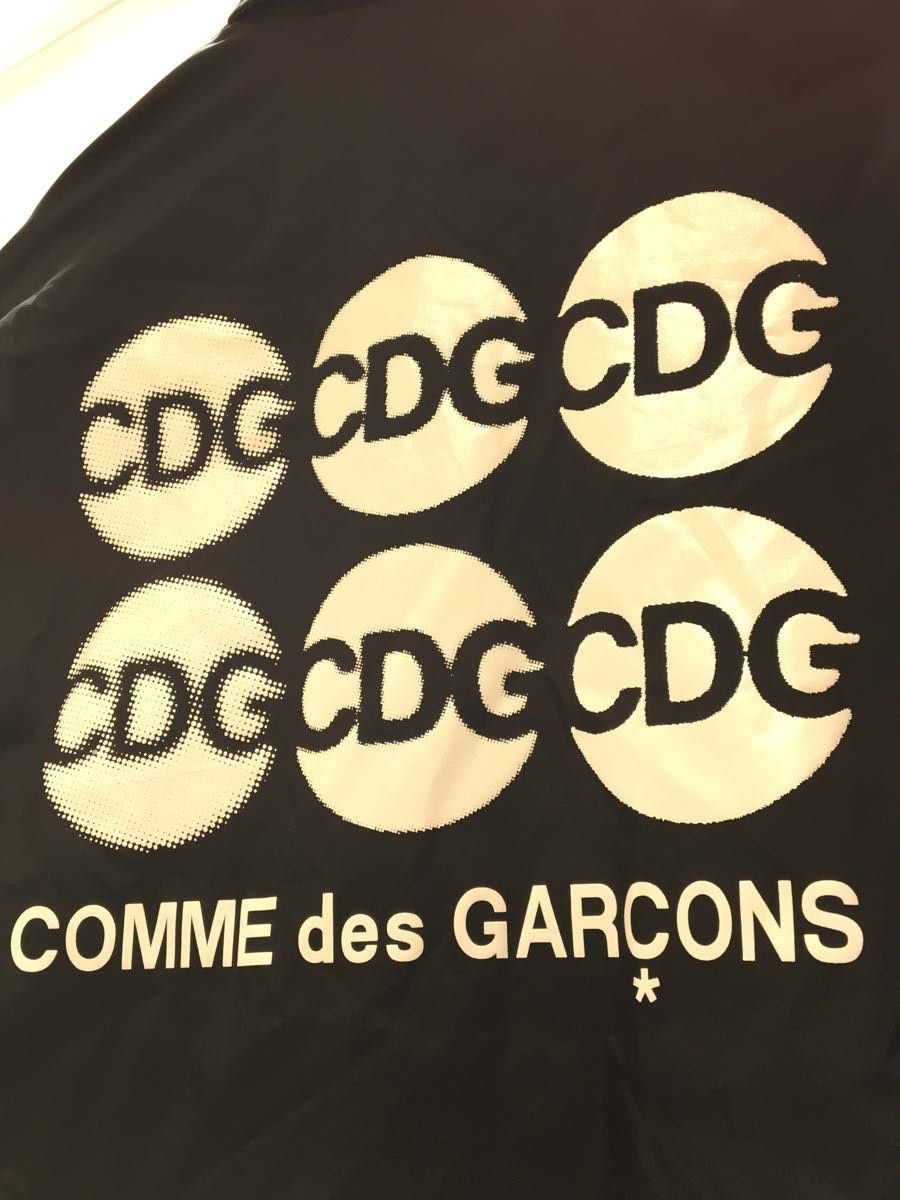 Jacket Black Nylon Logo Back Printed Coach
