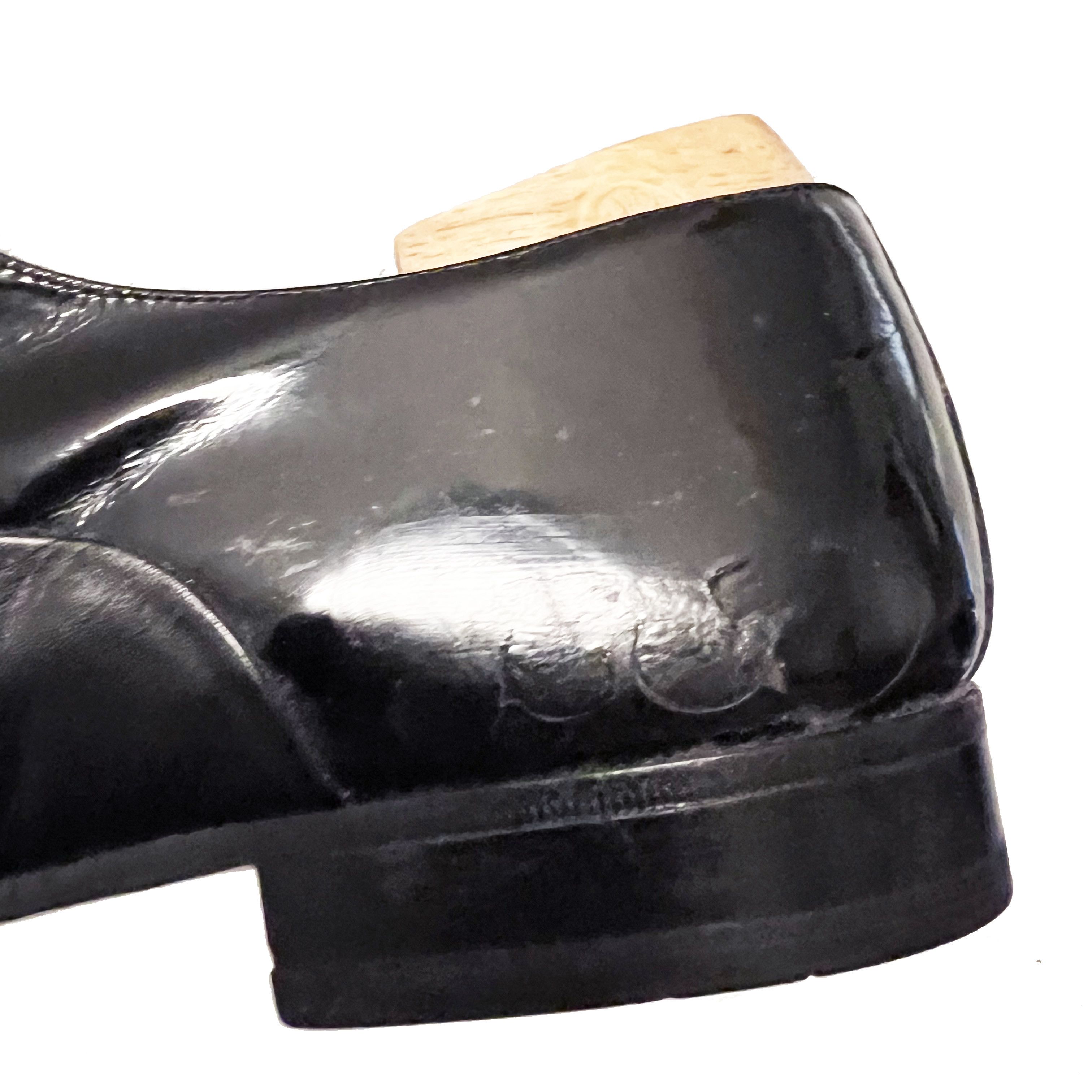 Bally $1200 BALLY Men's Patent & Calfskin Leather Cap Toe Oxfords Size US 10 / EU 43 - 11 Thumbnail