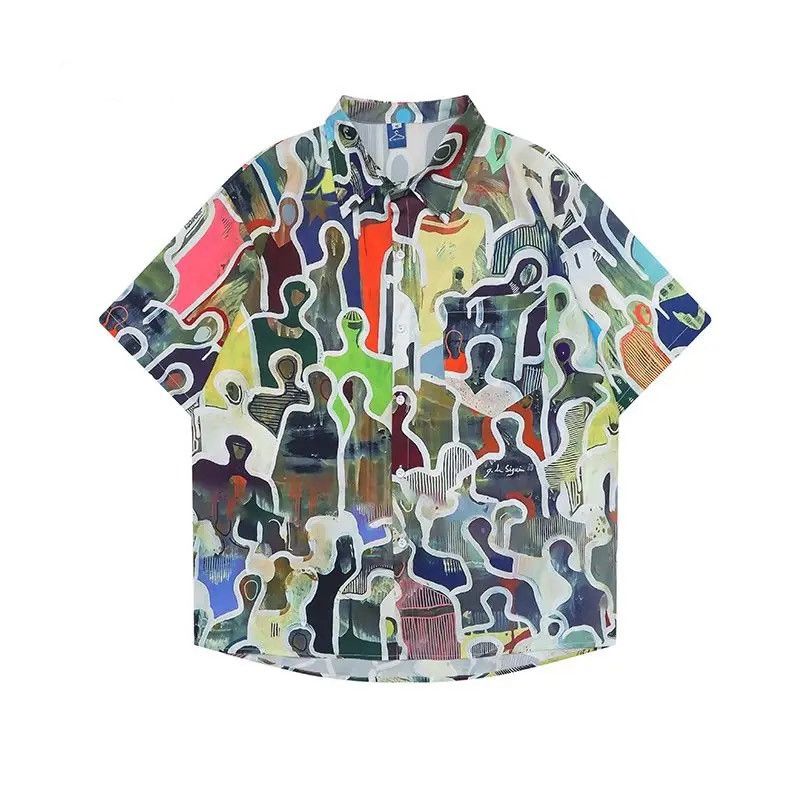 Oversized Casual Print Shirt