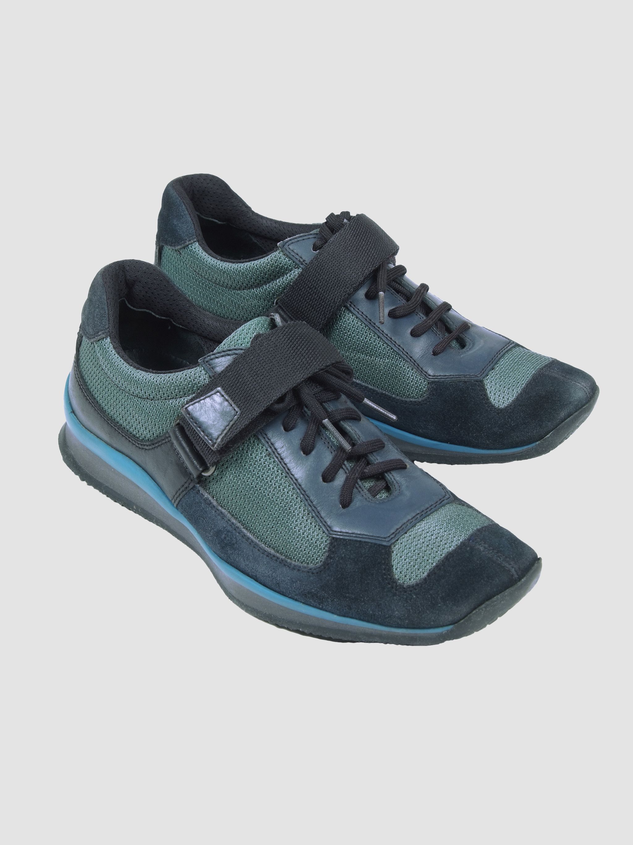 Prada × Vintage Vintage y2k Prada Low Top Sneakers Size US 8 / IT 38 - 1 Thumbnail