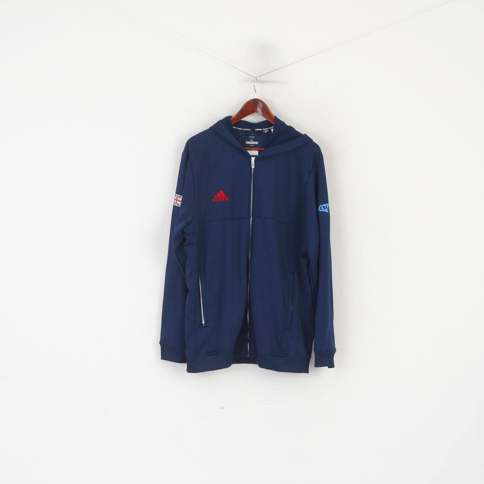 Adidas Adidas Team Men XL Sweatshirt Navy Climalite 1204 Size US XL / EU 56 / 4 - 2 Thumbnail