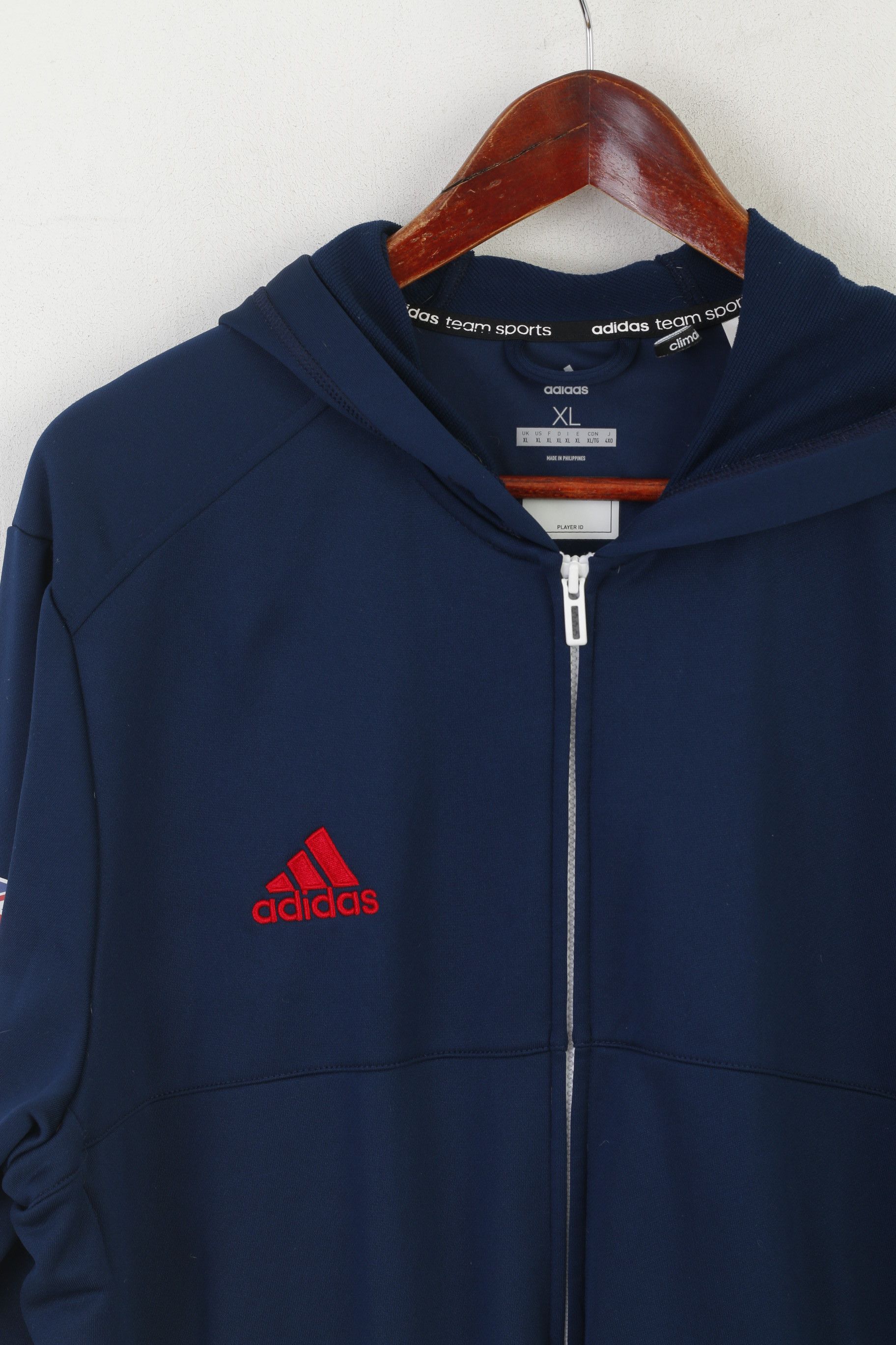 Adidas Adidas Team Men XL Sweatshirt Navy Climalite 1204 Size US XL / EU 56 / 4 - 3 Thumbnail