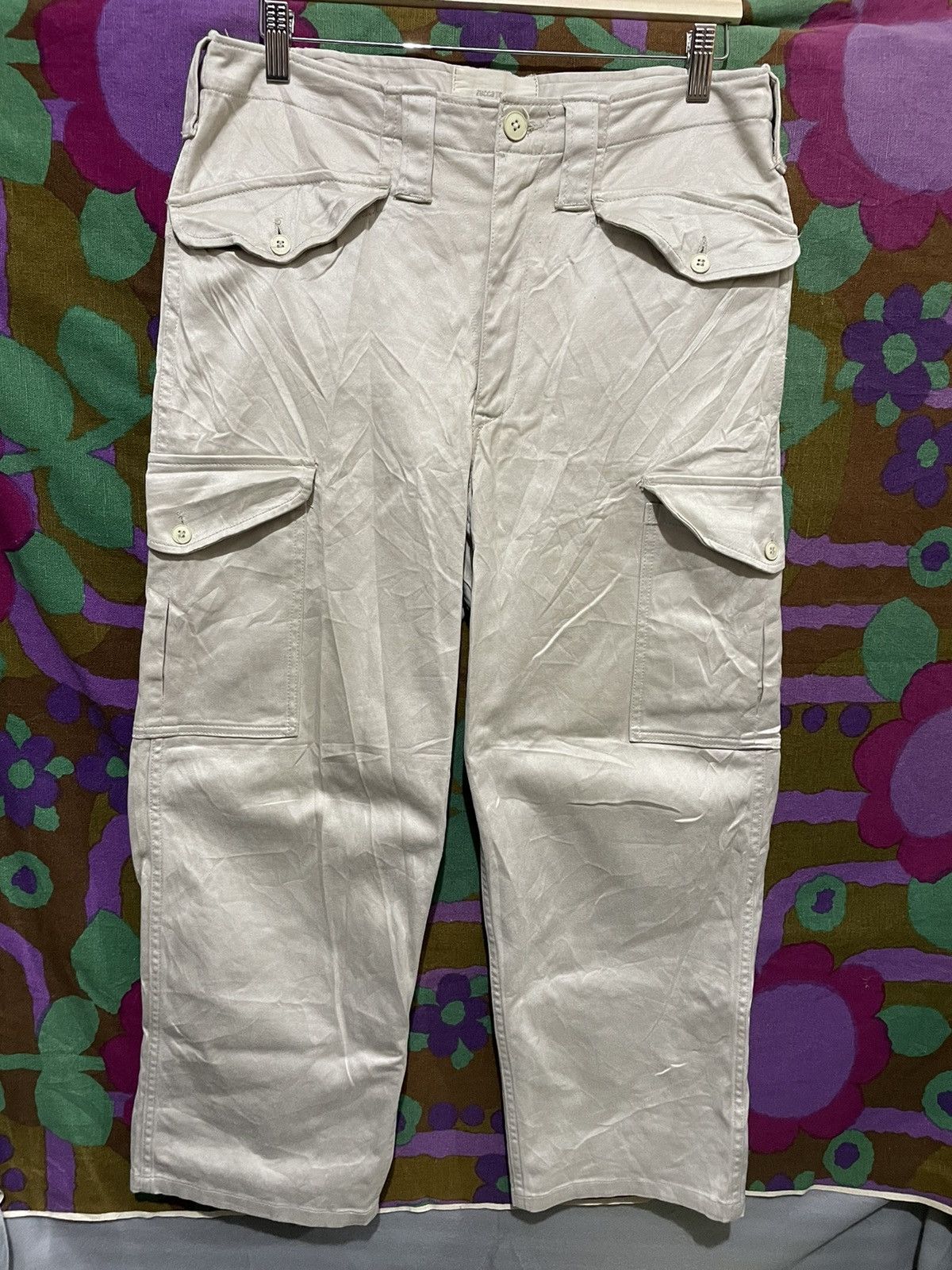 image of Cabane De Zucca Zucca Cargo Multi Pockets Pants in Khakis Look A Like, Men's (Size 36)