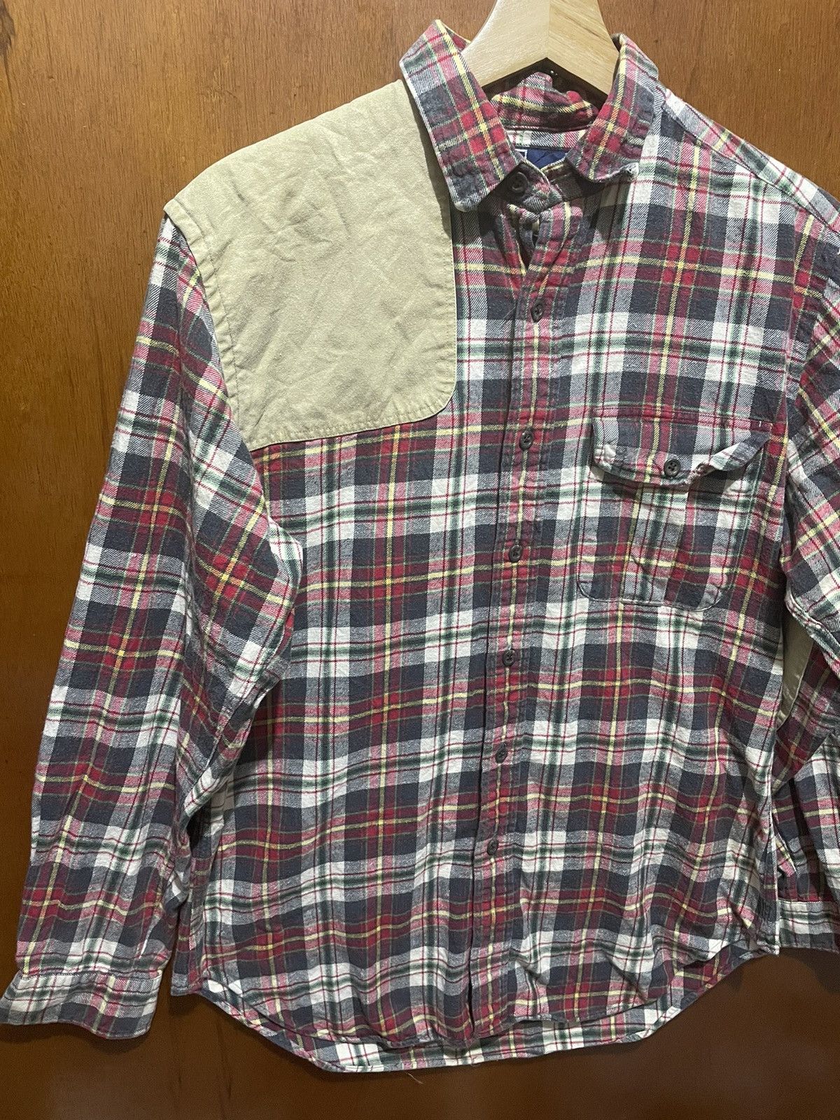 Vintage Rare Polo Ralph Lauren Flanel With Custom Patchwork Size US S / EU 44-46 / 1 - 2 Thumbnail