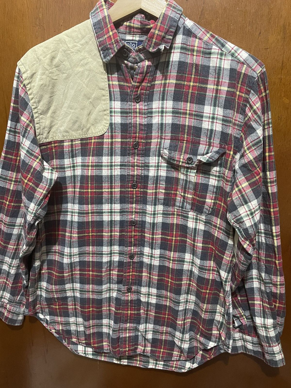 Vintage Rare Polo Ralph Lauren Flanel With Custom Patchwork Size US S / EU 44-46 / 1 - 3 Thumbnail