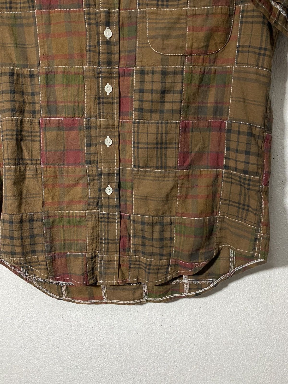 Bape One Point Patchwork BD S/S Shirt Size US S / EU 44-46 / 1 - 4 Thumbnail