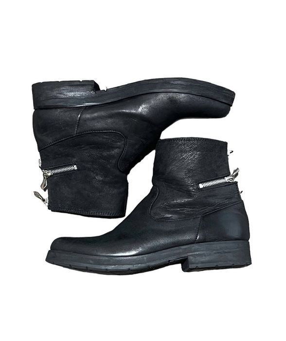 14th Addiction 14th Addiction Cross Zip Boots | Grailed