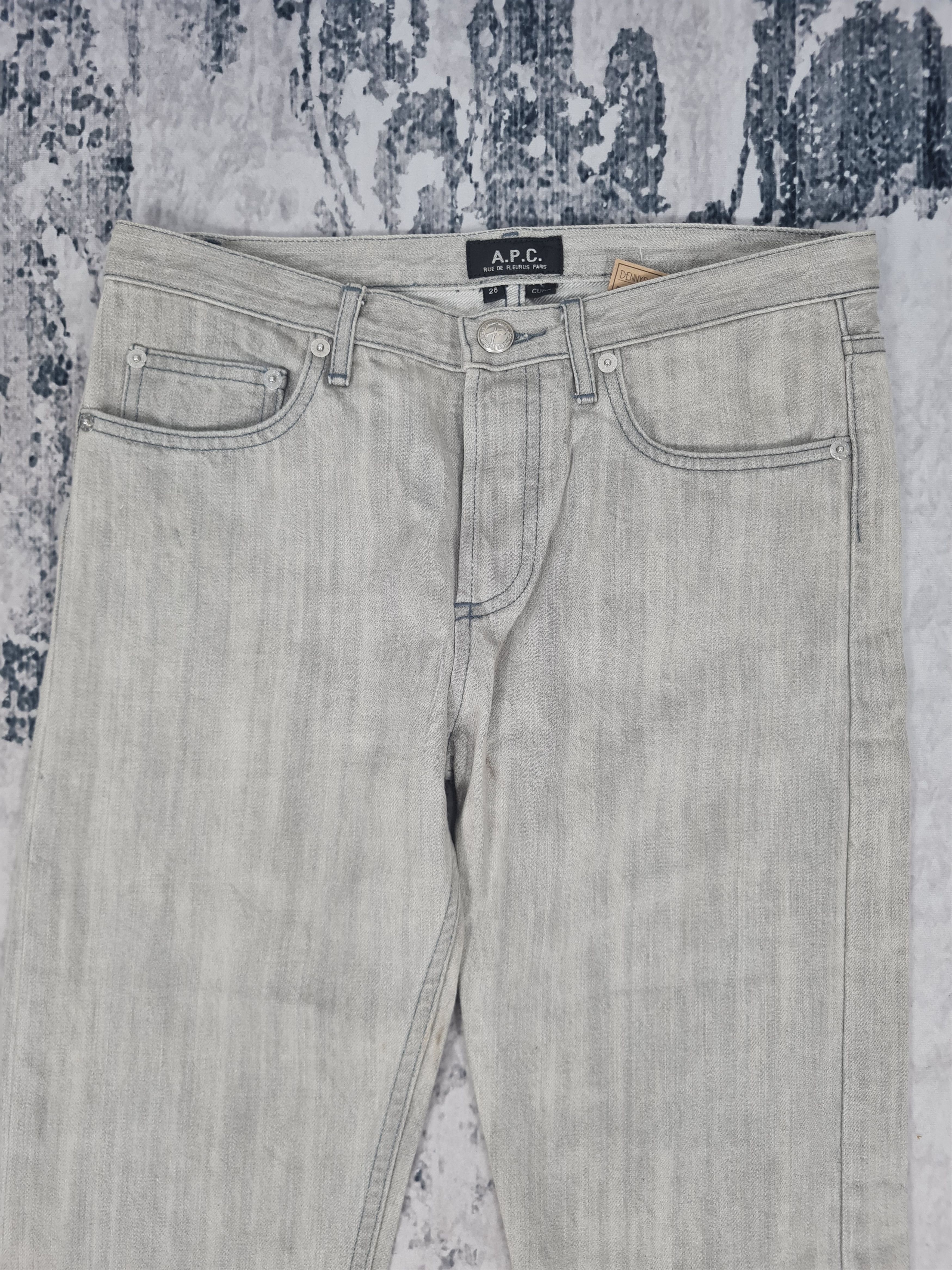A.P.C. Vintage A.P.C. Slim Fit Faded Denim 29x31.5 Jeans JB0100 Size US 29 - 11 Thumbnail