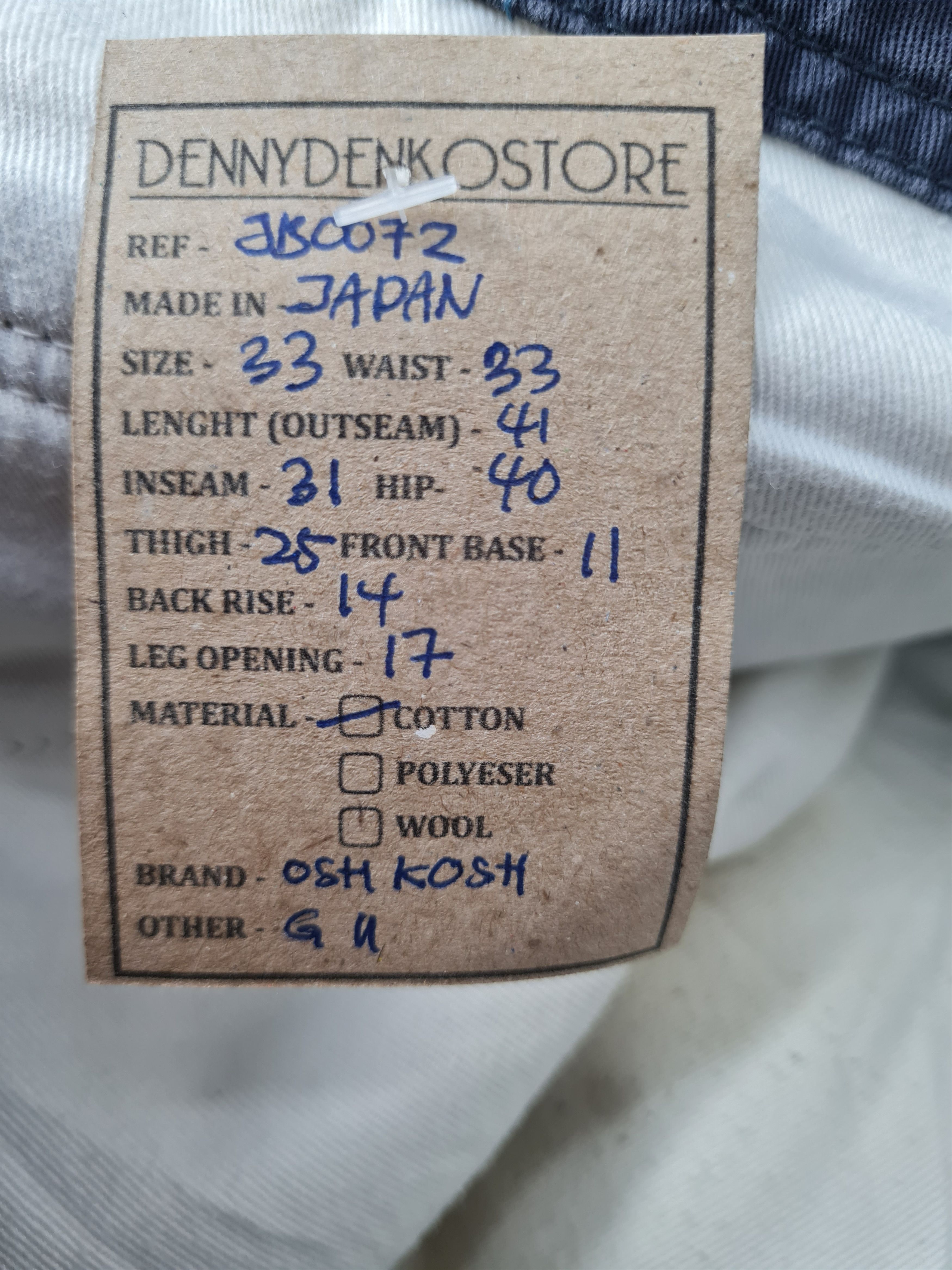 Oshkosh Vtg OSH KOSH Classic Cargo Tactical 33x31 Pants JB0072 Size US 33 - 11 Thumbnail