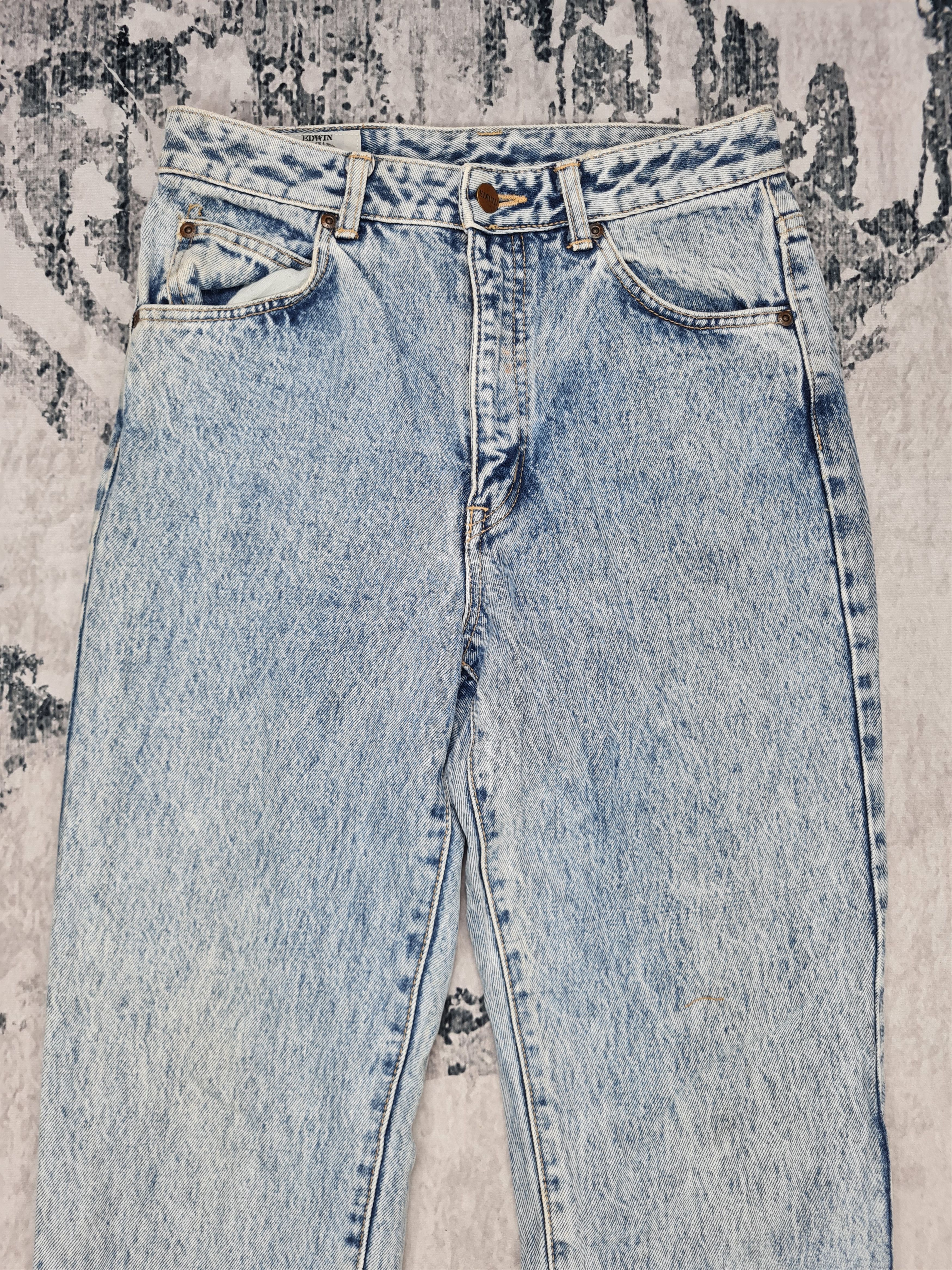 Edwin Vintage EDWIN Light Wash Stone Wash Jeans 29x30 JB0004 Size US 29 - 4 Thumbnail