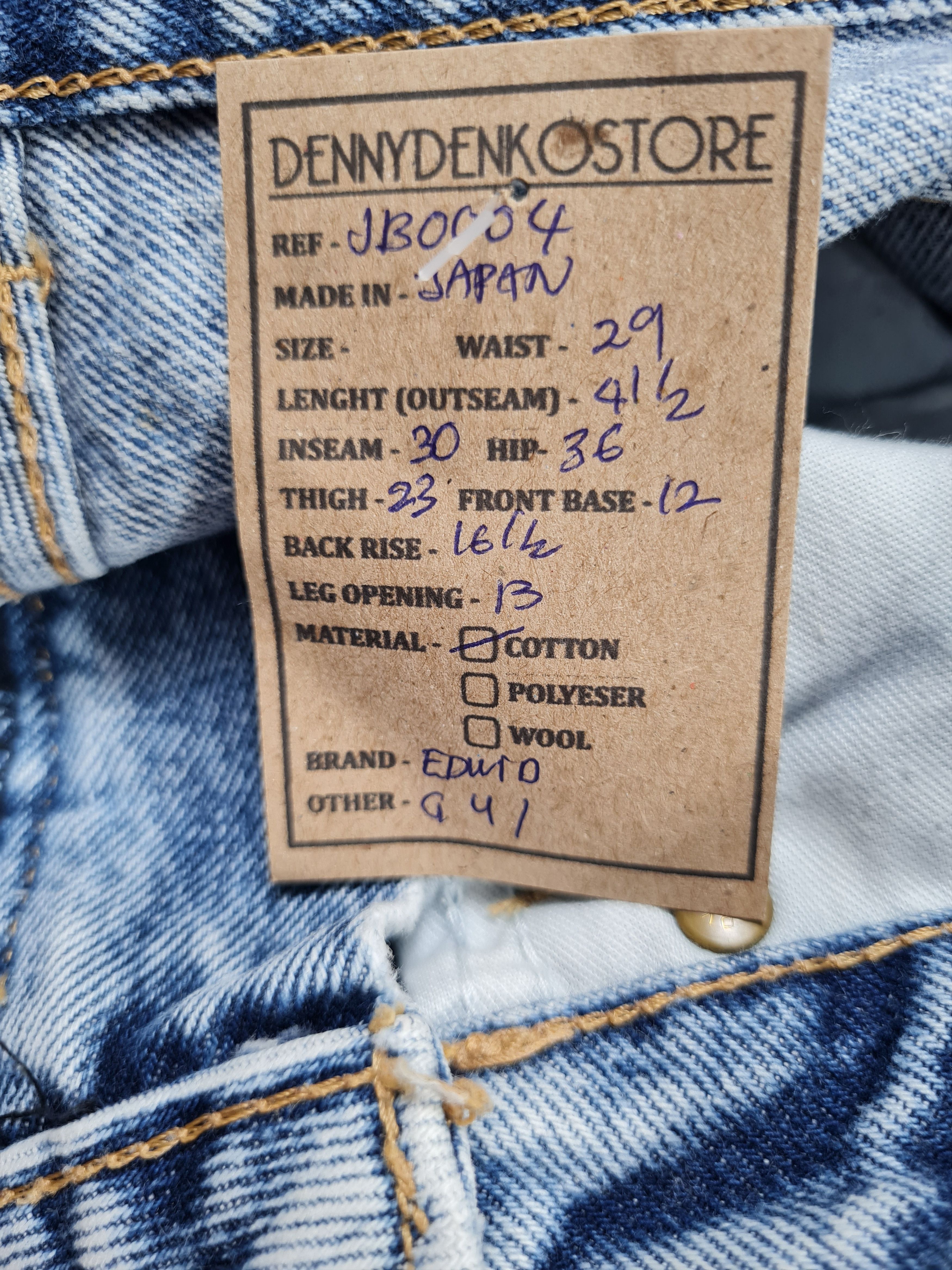 Edwin Vintage EDWIN Light Wash Stone Wash Jeans 29x30 JB0004 Size US 29 - 11 Thumbnail