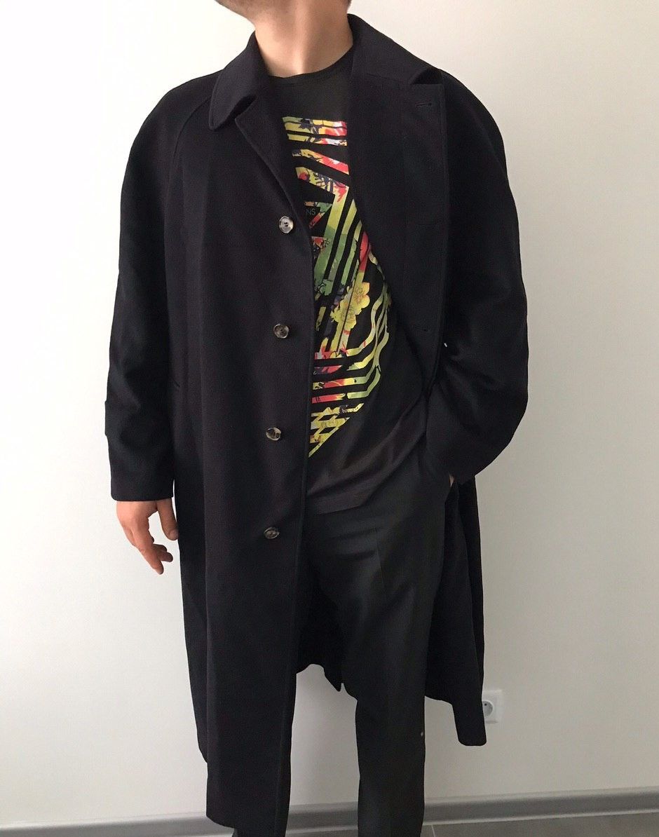 Herno Herno luxury Cashmere and silk black over coat made in Italy Size US XL / EU 56 / 4 - 3 Thumbnail
