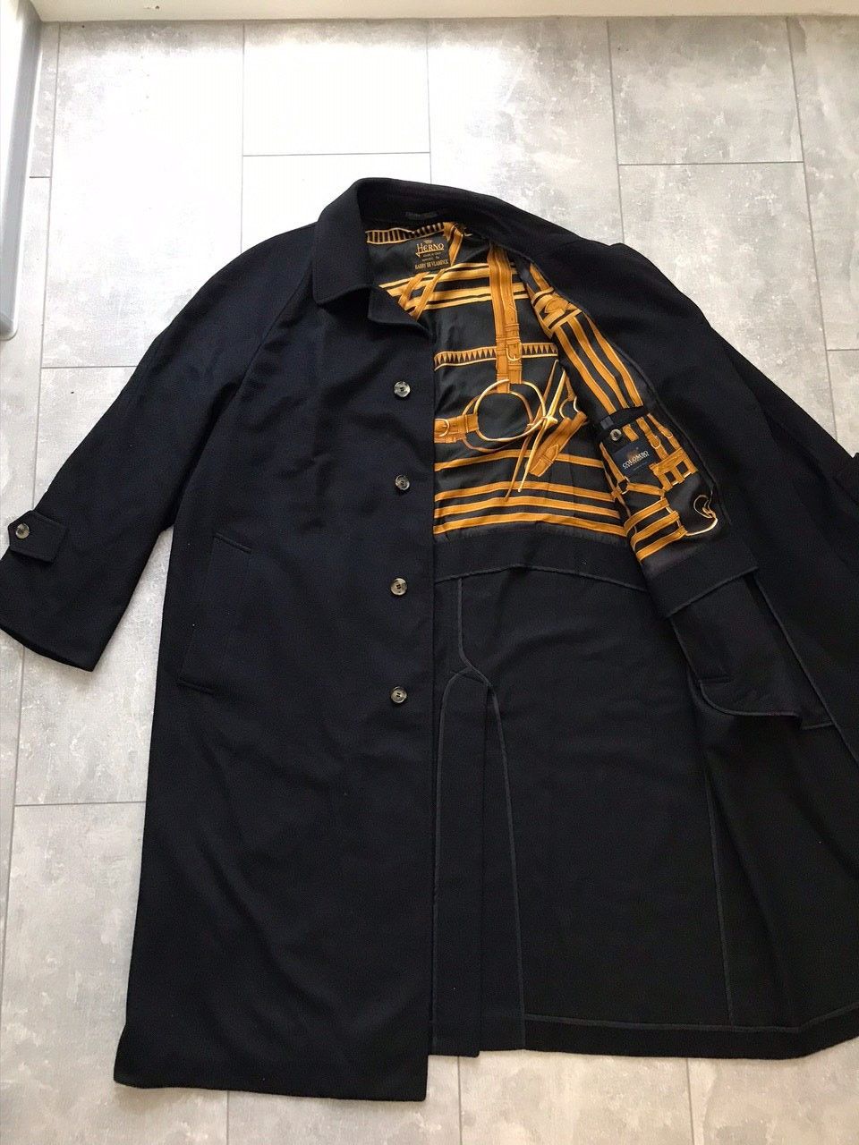 Herno Herno luxury Cashmere and silk black over coat made in Italy Size US XL / EU 56 / 4 - 5 Thumbnail