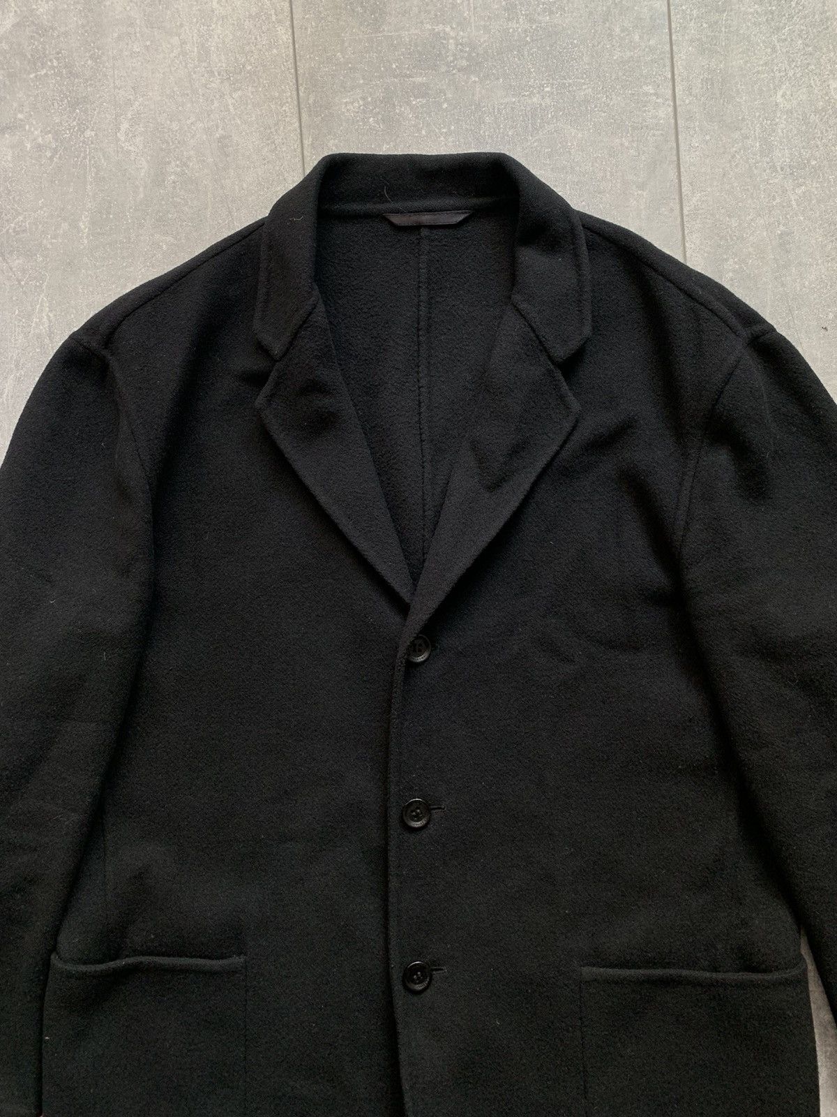 Armani Armani collezioni wool coat blazer 44R black Size 54R - 3 Thumbnail