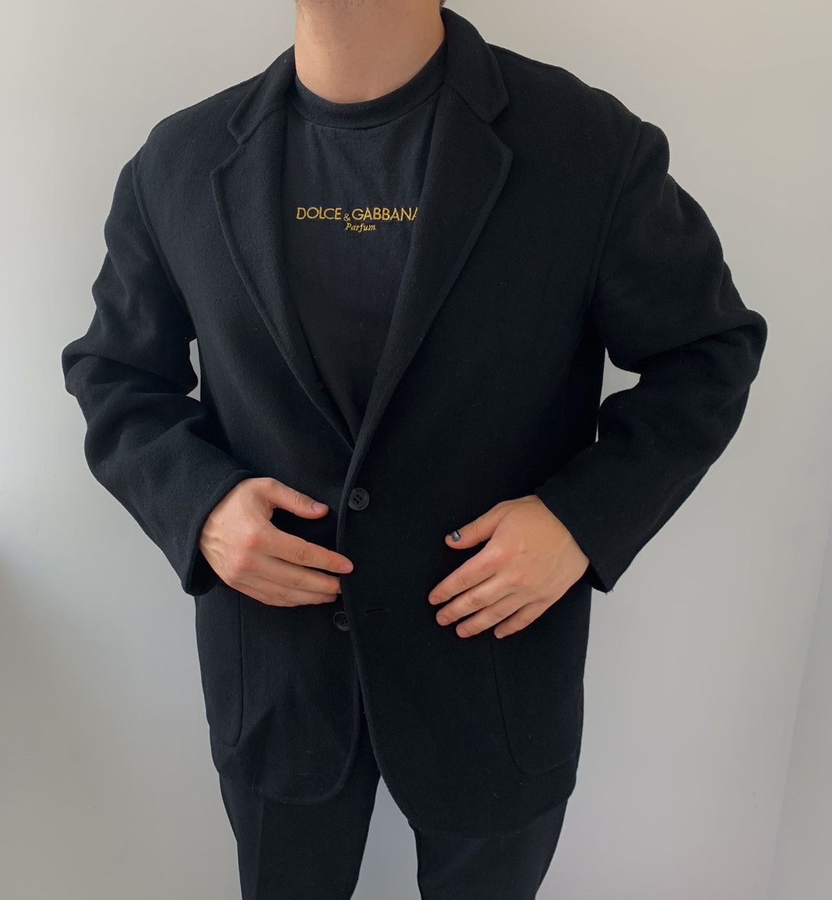 Armani Armani collezioni wool coat blazer 44R black Size 54R - 12 Thumbnail