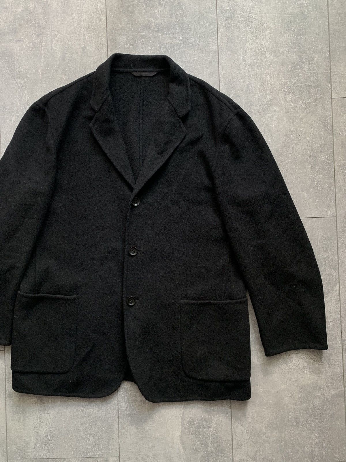 Armani Armani collezioni wool coat blazer 44R black Size 54R - 2 Thumbnail