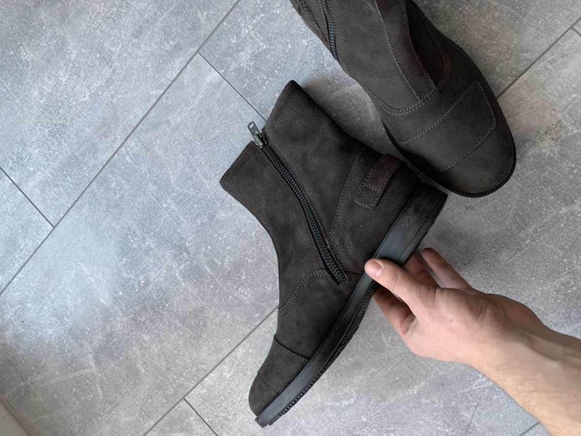 Hogan Hogan leather suede biker ankle zip boots Size US 10.5 / EU 43-44 - 12 Thumbnail