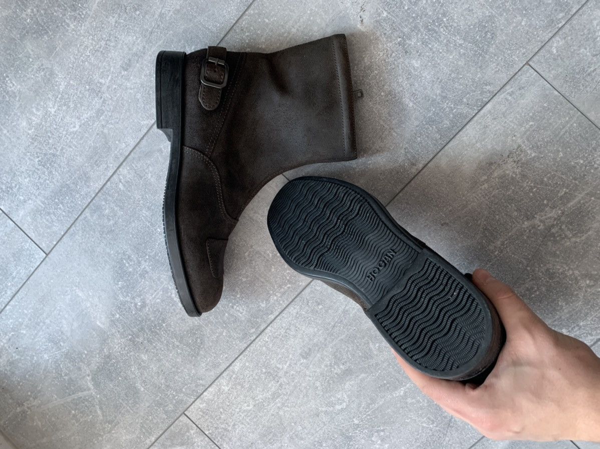 Hogan Hogan leather suede biker ankle zip boots Size US 10.5 / EU 43-44 - 5 Thumbnail